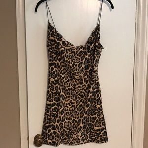 Urban Renewal Cowl Leopard Mini Dress